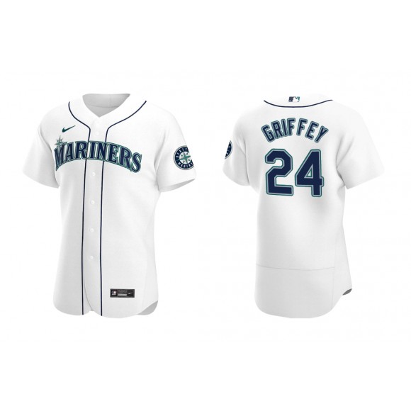 Mariners Ken Griffey Jr. White Authentic Home Jersey