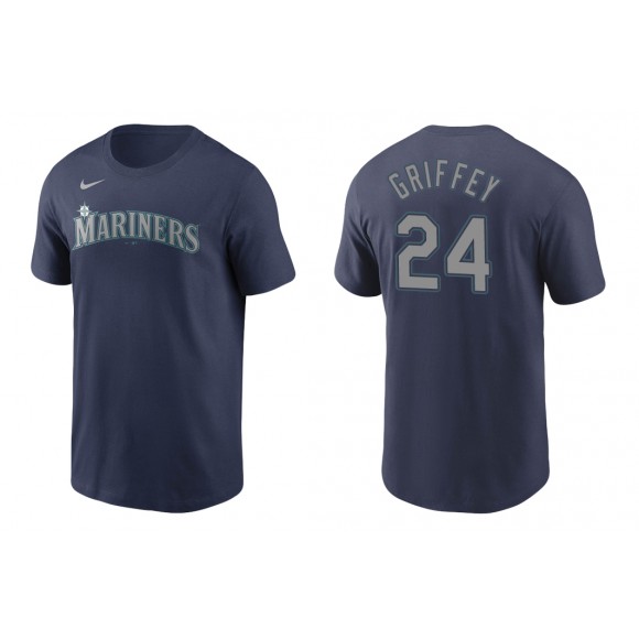 Mariners Ken Griffey Jr. Navy Name Number Nike T-Shirt