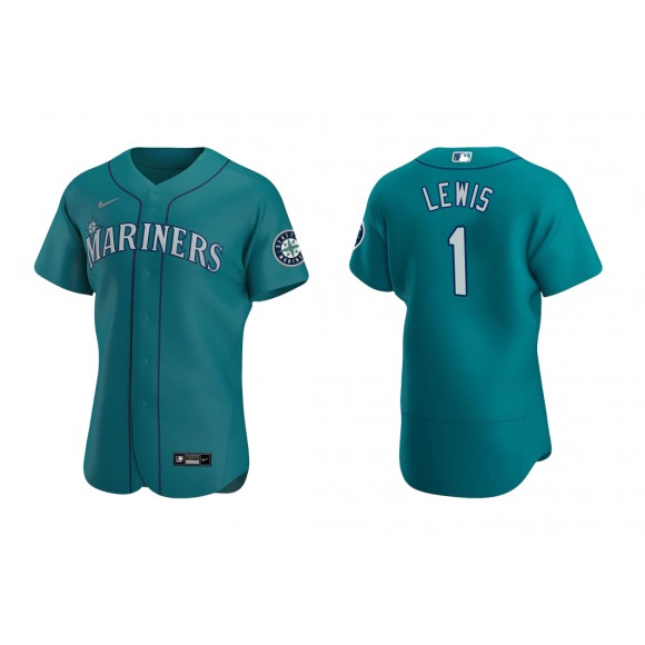 Mariners Kyle Lewis Aqua Authentic Alternate Jersey