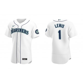 Mariners Kyle Lewis White Authentic Home Jersey