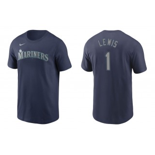 Mariners Kyle Lewis Navy Name Number Nike T-Shirt