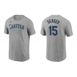 Mariners Kyle Seager Gray Name Number Nike T-Shirt