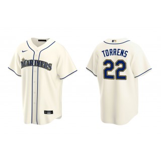 Mariners Luis Torrens Cream Replica Alternate Jersey