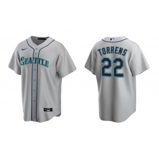 Mariners Luis Torrens Gray Replica Road Jersey