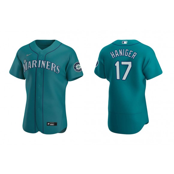 Mariners Mitch Haniger Aqua Authentic Alternate Jersey