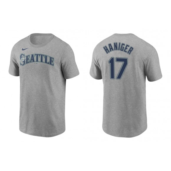 Mariners Mitch Haniger Gray Name Number Nike T-Shirt