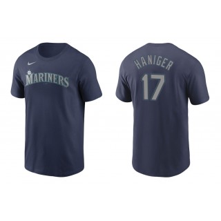 Mariners Mitch Haniger Navy Name Number Nike T-Shirt