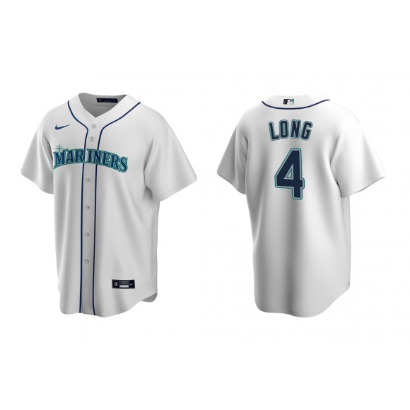 Mariners Shed Long Jr. White Replica Home Jersey