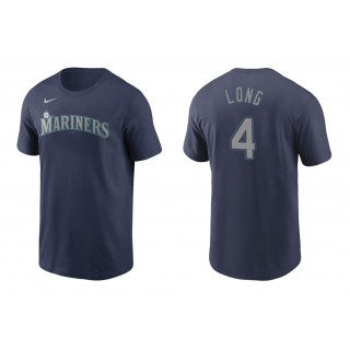 Mariners Shed Long Jr. Navy Name Number Nike T-Shirt