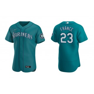 Mariners Ty France Aqua Authentic Alternate Jersey