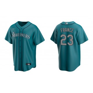 Mariners Ty France Aqua Replica Alternate Jersey