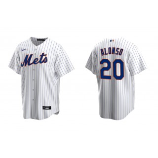 Mets Pete Alonso White Replica Home Jersey