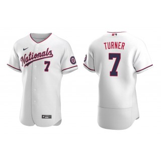 Nationals Trea Turner White Authentic Jersey