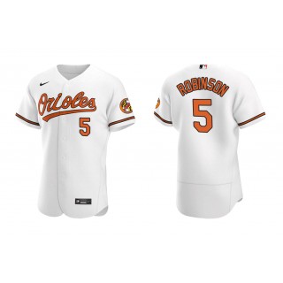 Orioles Brooks Robinson White Authentic Home Jersey