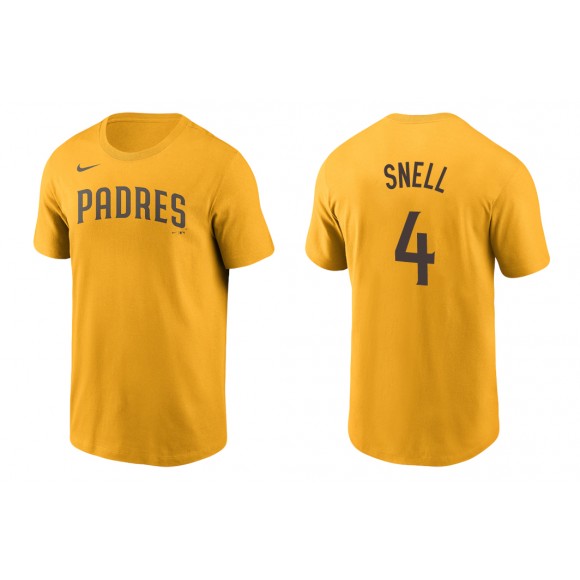 Padres Blake Snell Gold Name Number Nike T-Shirt