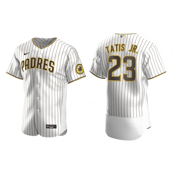 Padres Fernando Tatis Jr. White Brown Authentic Alternate Jersey