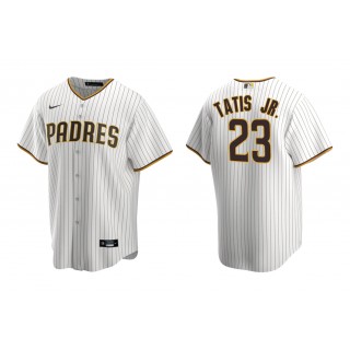 Padres Fernando Tatis Jr. White Brown Replica Home Jersey