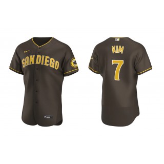 Padres Ha-Seong Kim Brown Authentic Road Jersey