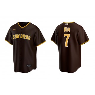 Padres Ha-Seong Kim Brown Replica Road Jersey