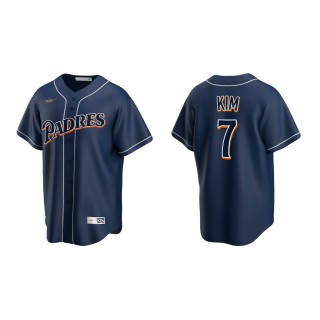 Padres Ha-Seong Kim Navy Cooperstown Collection Jersey