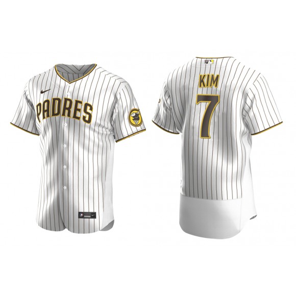 Padres Ha-Seong Kim White Brown Authentic Alternate Jersey