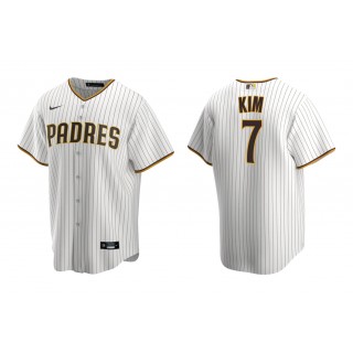 Padres Ha-Seong Kim White Brown Replica Home Jersey