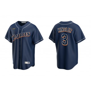 Padres Ian Kinsler Navy Cooperstown Collection Jersey