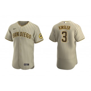 Padres Ian Kinsler Tan Brown Authentic Alternate Jersey