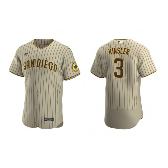 Padres Ian Kinsler Tan Brown Authentic Alternate Jersey