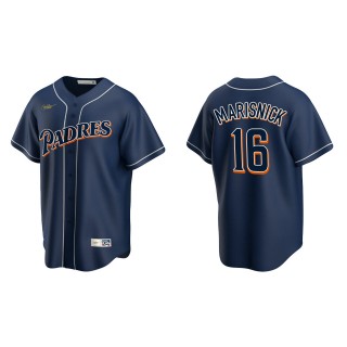 San Diego Padres Jake Marisnick Navy Cooperstown Collection Jersey