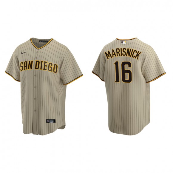 San Diego Padres Jake Marisnick Sand Brown Replica Alternate Jersey