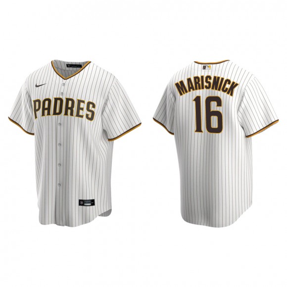 San Diego Padres Jake Marisnick White Brown Replica Home Jersey