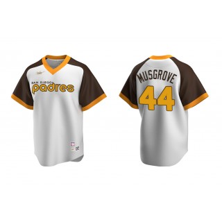 Padres Joe Musgrove White Cooperstown Collection Home Jersey