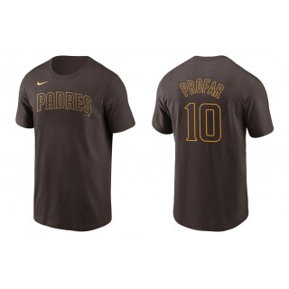 Padres Jurickson Profar Brown Name Number Nike T-Shirt