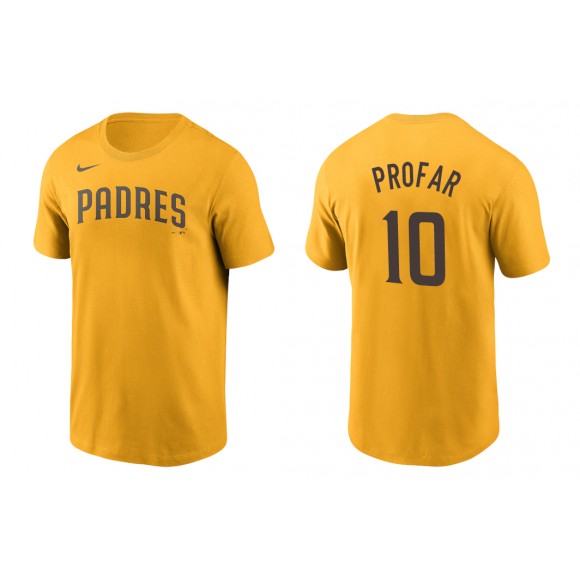 Padres Jurickson Profar Gold Name Number Nike T-Shirt