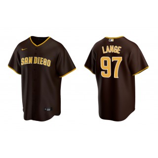 Padres Justin Lange Brown Replica Road Jersey