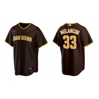 Padres Mark Melancon Brown Replica Road Jersey