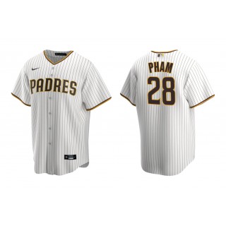 Padres Tommy Pham White Brown Replica Home Jersey