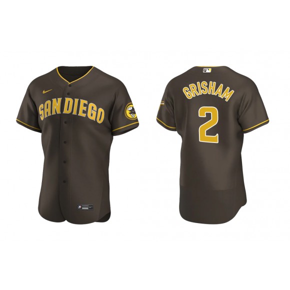 Padres Trent Grisham Brown Authentic Road Jersey