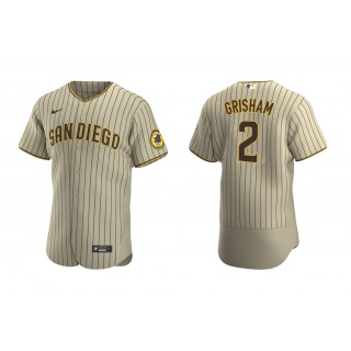 Padres Trent Grisham Tan Brown Authentic Alternate Jersey