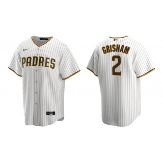 Padres Trent Grisham White Brown Replica Home Jersey