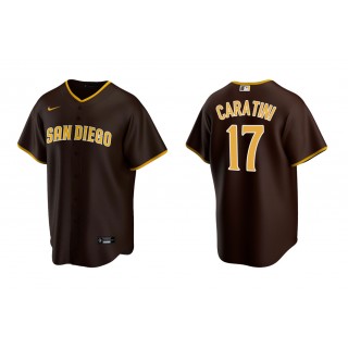 Padres Victor Caratini Brown Replica Road Jersey