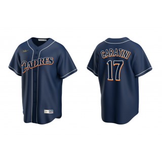 Padres Victor Caratini Navy Cooperstown Collection Jersey