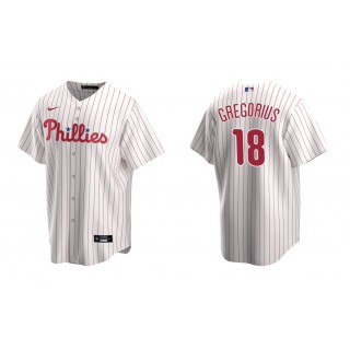 Phillies Didi Gregorius White Replica Home Jersey