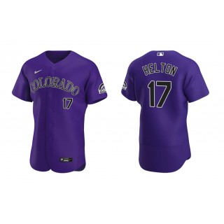 Rockies Todd Helton Purple Authentic Alternate Jersey