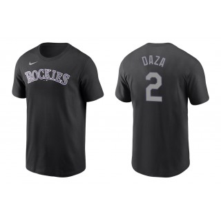 Rockies Yonathan Daza Black Name Number Nike T-Shirt