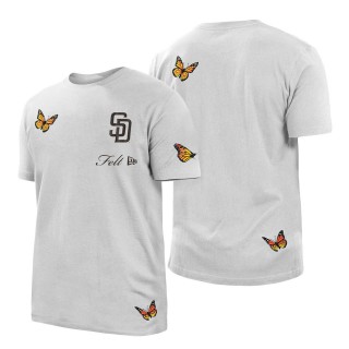 San Diego Padres x FELT White Butterfly T-Shirt