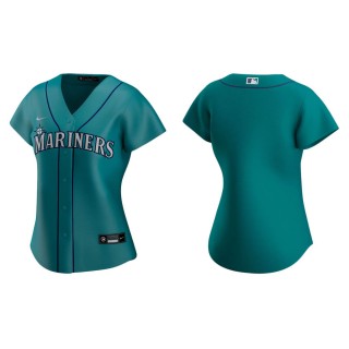 Seattle Mariners Aqua Replica Alternate Women Jersey