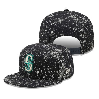 Seattle Mariners Splatter 9FIFTY Snapback Cap Navy