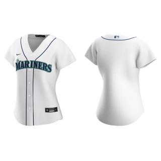 Seattle Mariners White Replica Home Women Jersey